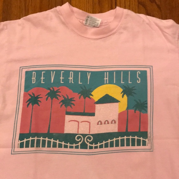 Vintage Single Stitch Beverly Hills, CA T-shirt - Picture 2 of 3